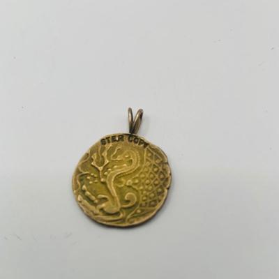 LOT:172: Collection of Goldtone Fashion Jewelry and More Including RER Bererb Ring, Bulls Eye Seed Pendant, Monet Goat Pendant and Chain...