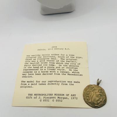 LOT:172: Collection of Goldtone Fashion Jewelry and More Including RER Bererb Ring, Bulls Eye Seed Pendant, Monet Goat Pendant and Chain...