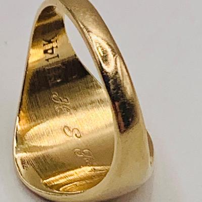 LOT 175: Villanova University 14k Gold Woman's Class Ring Size 5.5 5.12g Tw
