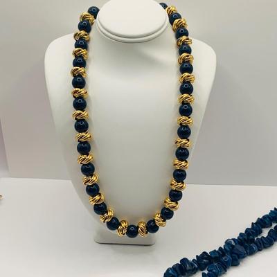 LOT 177: Patriotic Collection of Red, White and Blue Fashion Jewelry Featuring New Old Stock LObster Collar Pins From Bookbinders and...