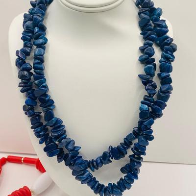 LOT 177: Patriotic Collection of Red, White and Blue Fashion Jewelry Featuring New Old Stock LObster Collar Pins From Bookbinders and...