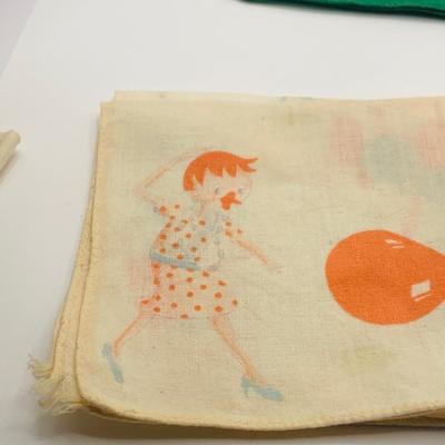 LOT 178: Assortment of Vintage Childrens Jewelry, Kit Gloves, Toys, Games Including Keys to Phildelphia Zoo, Kitty in the Keg Diaper Pins...