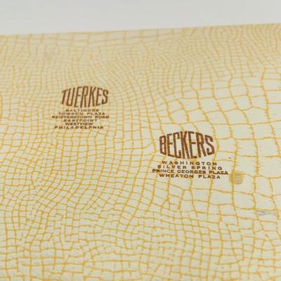 LOT 181: Vintage Mother of Pearl on Brass Vanity Set Including Folding Comb, Compact and Pill Box