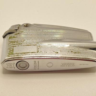 LOT 190J: Vintage Collection - Zippo Personalized Engraved Lighter in Case, Trim Gold Tone Pocket Knife, Ronson Lighter, Fish Keychains,...