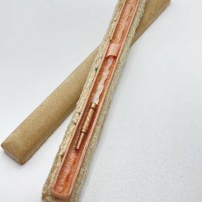 LOT 195J: Vintage / Antique Mother of Pearl Unicorn Twist Pen Holder in Case