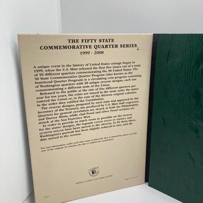 LOT 202J: Fifty State Commemorative Quarters 1999 - 2008 and Presidential Dollars 2007 - in Collector Folders