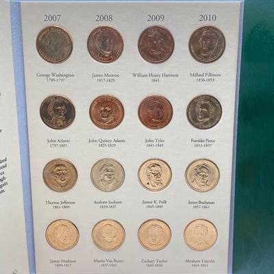 LOT 202J: Fifty State Commemorative Quarters 1999 - 2008 and Presidential Dollars 2007 - in Collector Folders