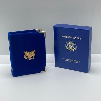 LOT 205J: 1988 American Eagle One-Tenth Ounce Five Dollar Gold Coin with Certificate of Authenticity in Original Presentation Box