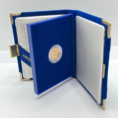 LOT 205J: 1988 American Eagle One-Tenth Ounce Five Dollar Gold Coin with Certificate of Authenticity in Original Presentation Box