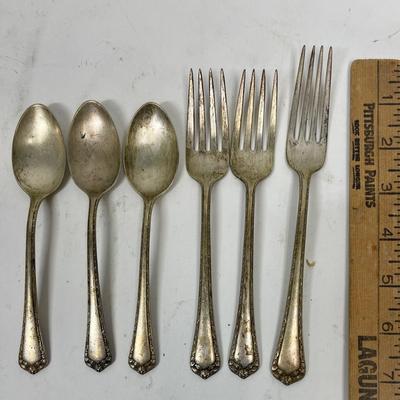 6 pcs of Easterling Sterling Silver flatware