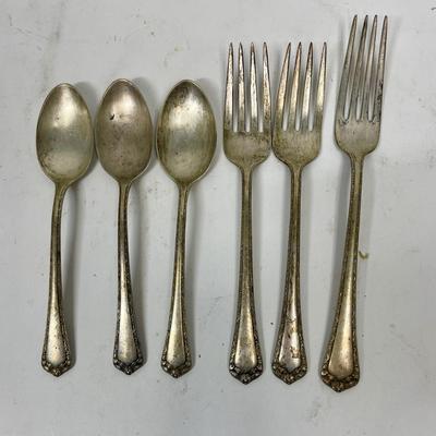 6 pcs of Easterling Sterling Silver flatware