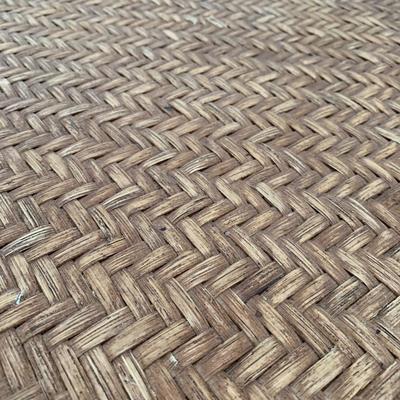 LOT 6 O: 1 Drawer Wicker & Ratan Desk / Table w/ Metal Legs