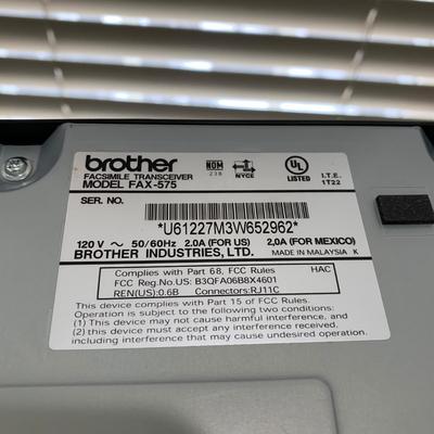 LOT 7 O: Office Collection; 5 Drawer File Cabinet, Canon Image Class D530 Model #F165400, Brother Personal Plain Paper Fax Model #FAX575,...