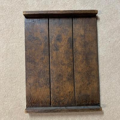 LOT 13 B: Native American w/ Spirit Horses Print on Pallet Wood