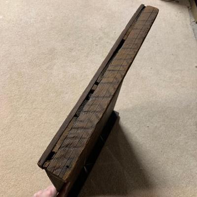 LOT 13 B: Native American w/ Spirit Horses Print on Pallet Wood