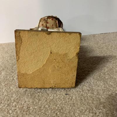 LOT 15 B: Paper Craft Mexican Folk Art Figures, Guatemalan Folk Art Figure, & Hand Carved Wooden Donkey made in Israel