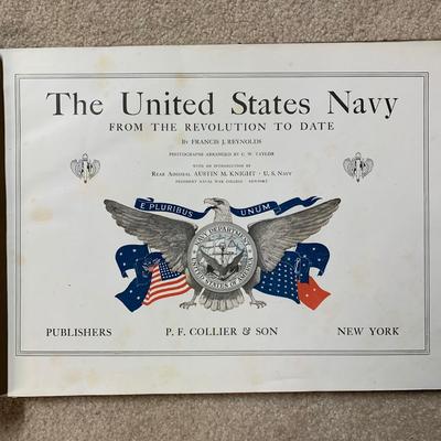 LOT 17 B: Antique 1918 Collier's Photographic History Of The European War & 1917 The United States Navy From The Revolution To...