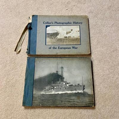 LOT 17 B: Antique 1918 Collier's Photographic History Of The European War & 1917 The United States Navy From The Revolution To...