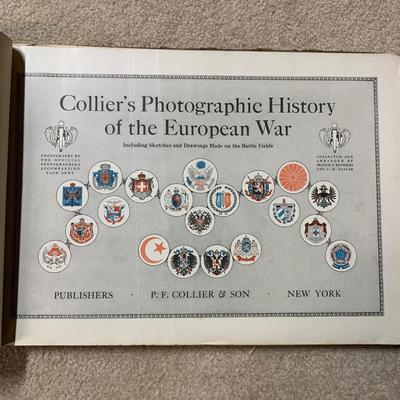 LOT 17 B: Antique 1918 Collier's Photographic History Of The European War & 1917 The United States Navy From The Revolution To...