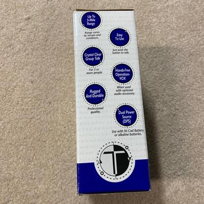 LOT 19 B: Uniden Bearcat Twin Turbo 100 Channel 11 Band Radio Scanner Model #BC 120XLT, 2 Motorola Talkabout Distance DPS Two-Way...