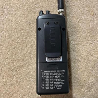 LOT 19 B: Uniden Bearcat Twin Turbo 100 Channel 11 Band Radio Scanner Model #BC 120XLT, 2 Motorola Talkabout Distance DPS Two-Way...