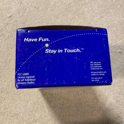 LOT 19 B: Uniden Bearcat Twin Turbo 100 Channel 11 Band Radio Scanner Model #BC 120XLT, 2 Motorola Talkabout Distance DPS Two-Way...