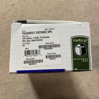 LOT 19 B: Uniden Bearcat Twin Turbo 100 Channel 11 Band Radio Scanner Model #BC 120XLT, 2 Motorola Talkabout Distance DPS Two-Way...