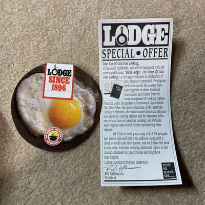 LOT 22 B: Lodge 6 & 7 (in box) Quart Dutch Ovens w/ Iron Covers