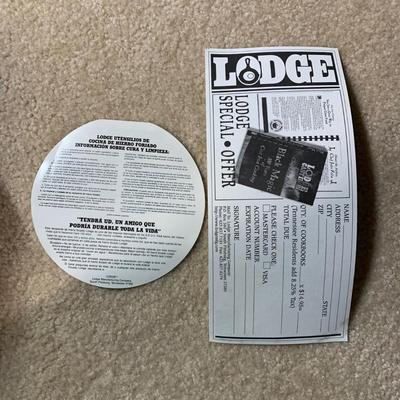 LOT 22 B: Lodge 6 & 7 (in box) Quart Dutch Ovens w/ Iron Covers