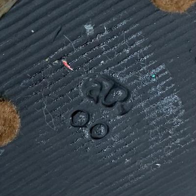 LOT 24 B: Little Guy Collection; Signed or Stamped Figures, Hand Carved Wooden Bear, & Bearded Man Ocarina Flute