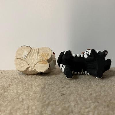 LOT 25 B: Little Guy Collection; Signed or Stamped Figures, Zebra, Koala, Ducks, Fish, & Dog