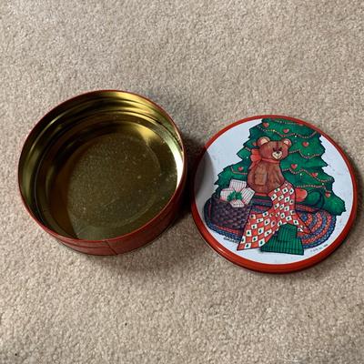 LOT 26 B: Collectible Tin Collection; Smokin' Joe's Racing, Enamel Footed Spinning Candy Tin, & More