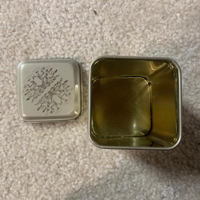 LOT 26 B: Collectible Tin Collection; Smokin' Joe's Racing, Enamel Footed Spinning Candy Tin, & More