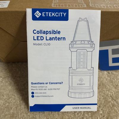 LOT 30 B: Camping Collection; Cooler Bag, Full Size Air Bed, Lanterns, Emerson Portable Radio, Convey Cooler, & More