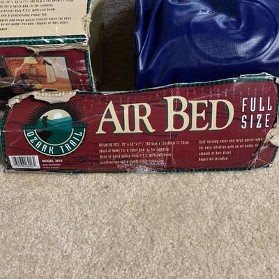 LOT 30 B: Camping Collection; Cooler Bag, Full Size Air Bed, Lanterns, Emerson Portable Radio, Convey Cooler, & More