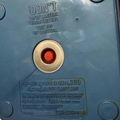 LOT 30 B: Camping Collection; Cooler Bag, Full Size Air Bed, Lanterns, Emerson Portable Radio, Convey Cooler, & More