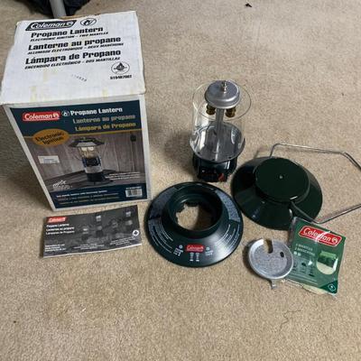 LOT 31 B: Camping Collection; Lifestraw, Travel Cooking Pots, Headlamp, Colman Thermos, Lanterns, 5 Gallon Water Pak, Cooler, Freeplay...