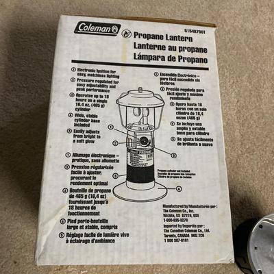 LOT 31 B: Camping Collection; Lifestraw, Travel Cooking Pots, Headlamp, Colman Thermos, Lanterns, 5 Gallon Water Pak, Cooler, Freeplay...