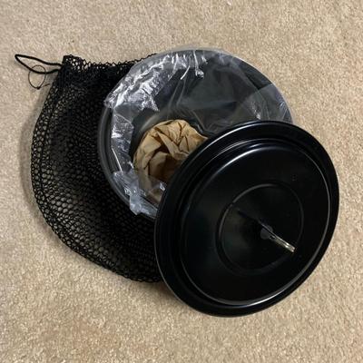 LOT 31 B: Camping Collection; Lifestraw, Travel Cooking Pots, Headlamp, Colman Thermos, Lanterns, 5 Gallon Water Pak, Cooler, Freeplay...