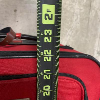 LOT 33 B: Pioneer Express Leather Travel Bag & Protégé Suitcase