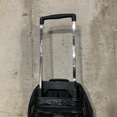 LOT 33 B: Pioneer Express Leather Travel Bag & Protégé Suitcase