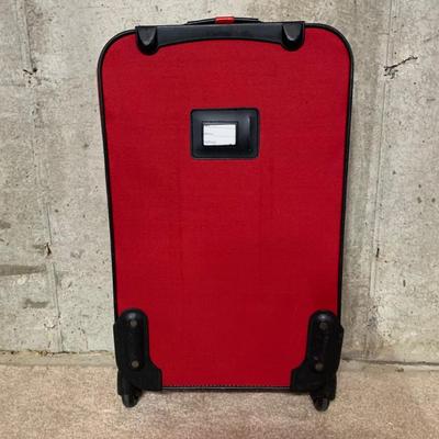 LOT 33 B: Pioneer Express Leather Travel Bag & Protégé Suitcase