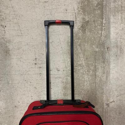 LOT 33 B: Pioneer Express Leather Travel Bag & Protégé Suitcase