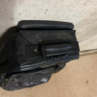 LOT 33 B: Pioneer Express Leather Travel Bag & Protégé Suitcase