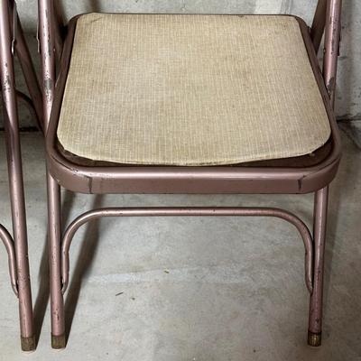 LOT 35B: Hampden Folding Table w/ 3 Chairs