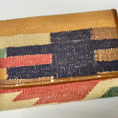 LOT 43B: Geometric Southwest Print Pendleton Bag & Wallet