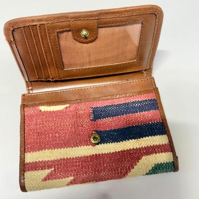 LOT 43B: Geometric Southwest Print Pendleton Bag & Wallet