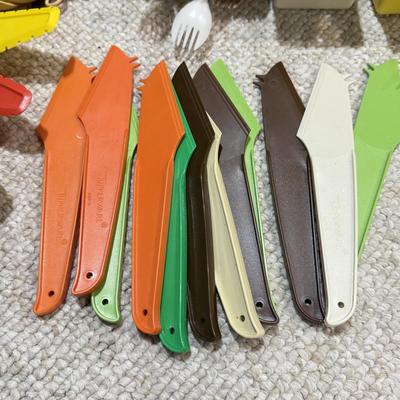 LOT 48B: Large Collection of Vintage Tupperware Utensils, Measuring Instruments & More
