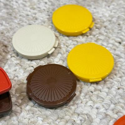 LOT 49B: Vintage Tupperware Collection - Containers, Measuring Cup, Key Hooks, Combs, Kids’ Lunchbox & Mo