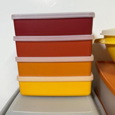 LOT 50B: Vintage 70s Style Tupperware Collection